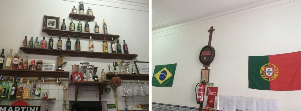 baras-kavinė užkandžių baras, turistas-lankytojas, Koimbra, Portugalija, turizmas